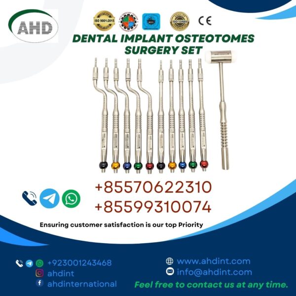 DENTAL IMPLANT OSTEOTOMES SURGERY SET