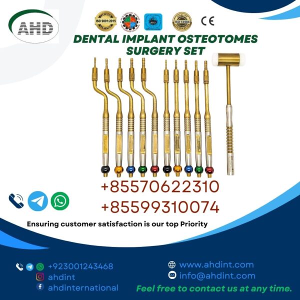 DENTAL IMPLANT OSTEOTOMES SURGERY SET