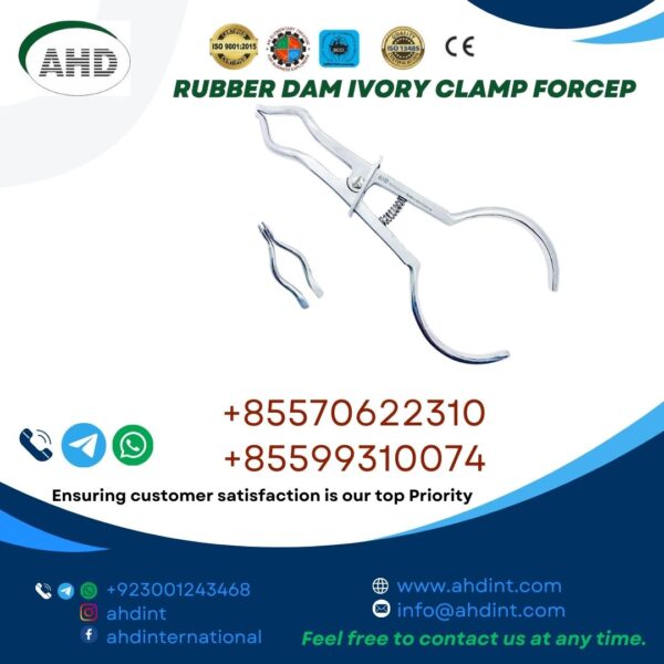 RUBBER DAM IVORY CLAMP FORCEP