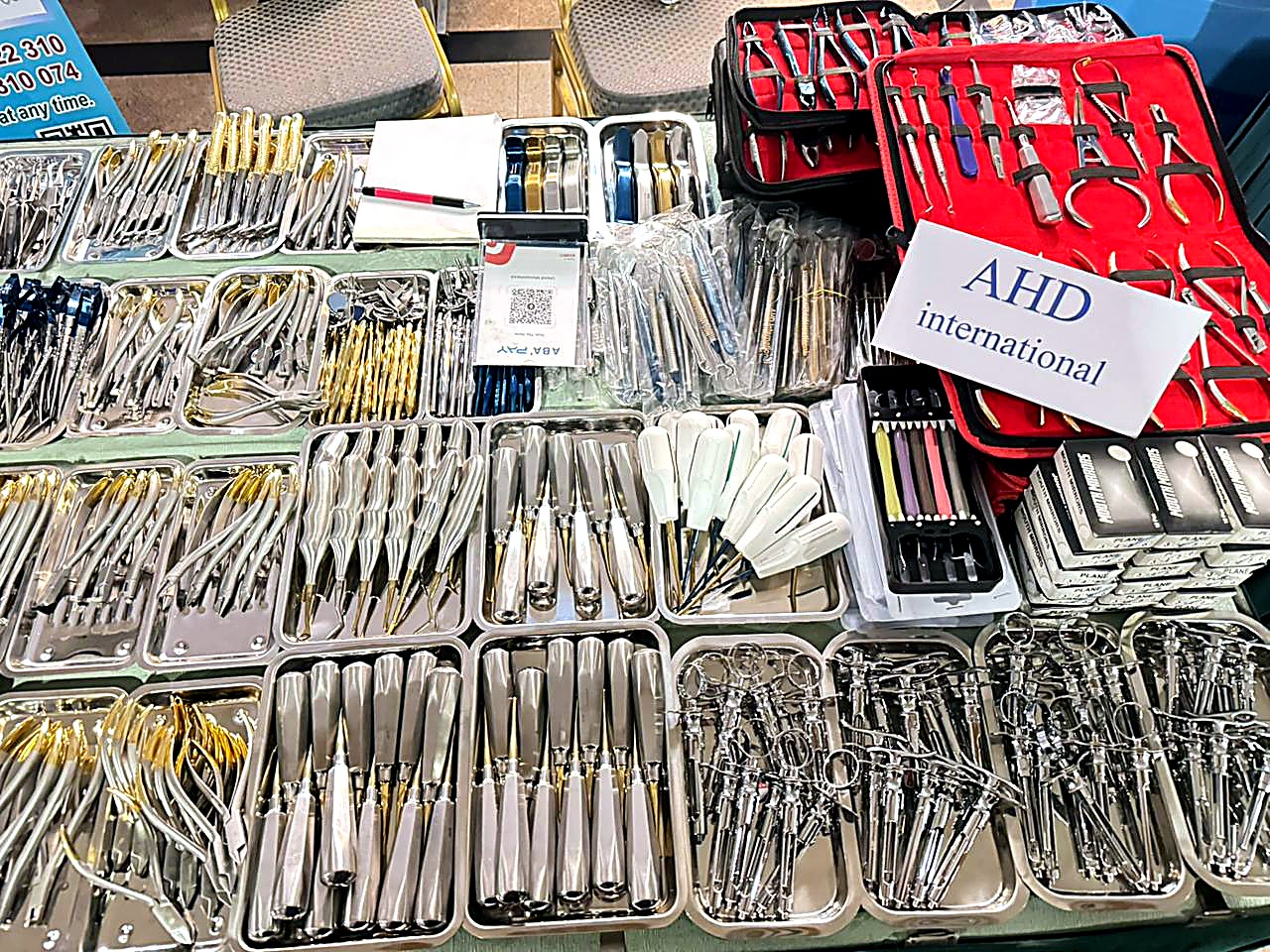 M. Umar Yousaf representing AHD International as an exhibitor at a dental conference